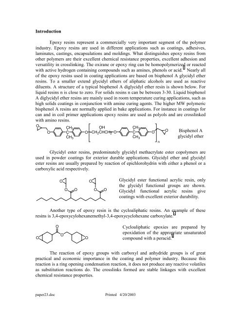 Catalysis of the Epoxy-Carboxyl Reaction - Werner Blank