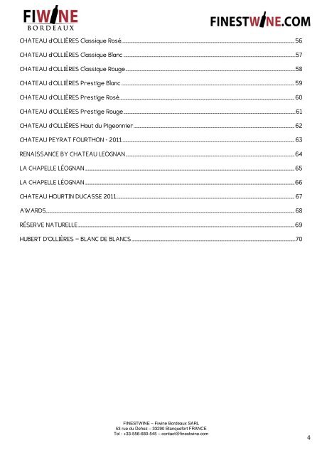 TECHNICAL SHEETS