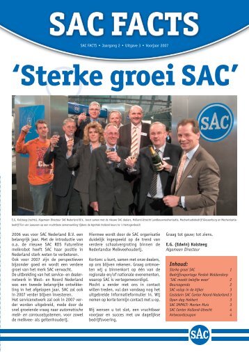 Nieuwsbrief voorjaar 2007 - SAC Nederland BV