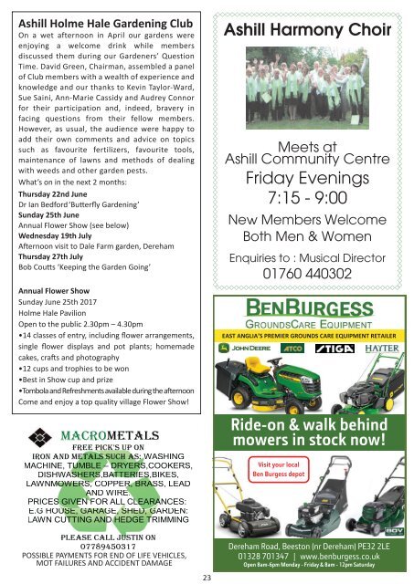 Swaffham Newsletter