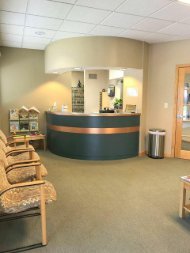 Waiting area and front desk