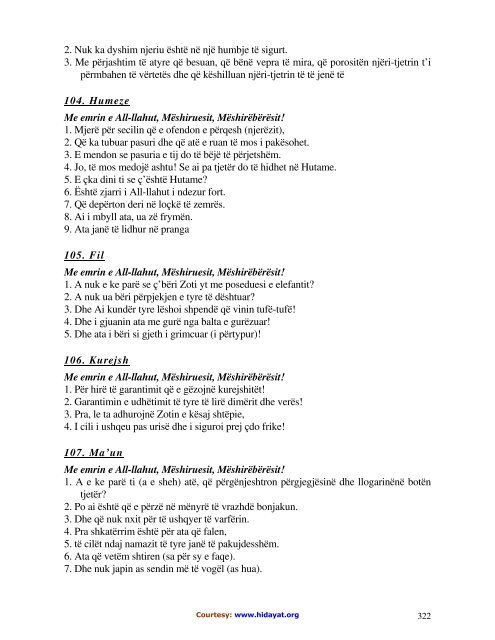 Albanian translation of the Quran