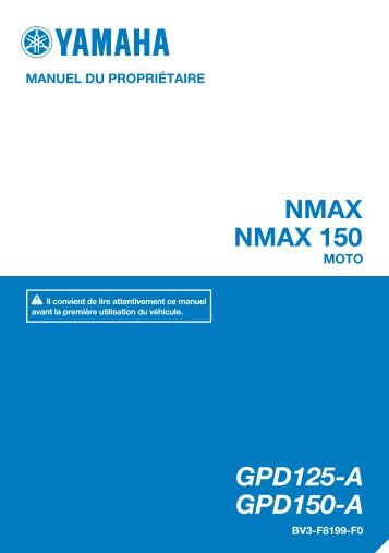 Yamaha NMAX 125 - 2017 - Manuale d'Istruzioni FranÃ§ais