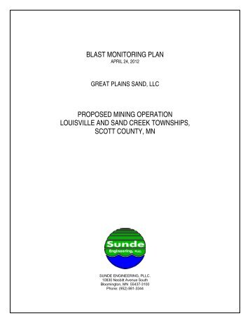 H. Blast Monitoring Plan - Scott County