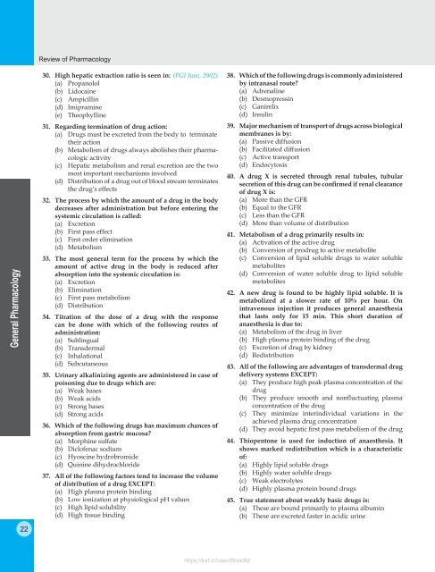 Review of Pharmacology - 9E (2015) 