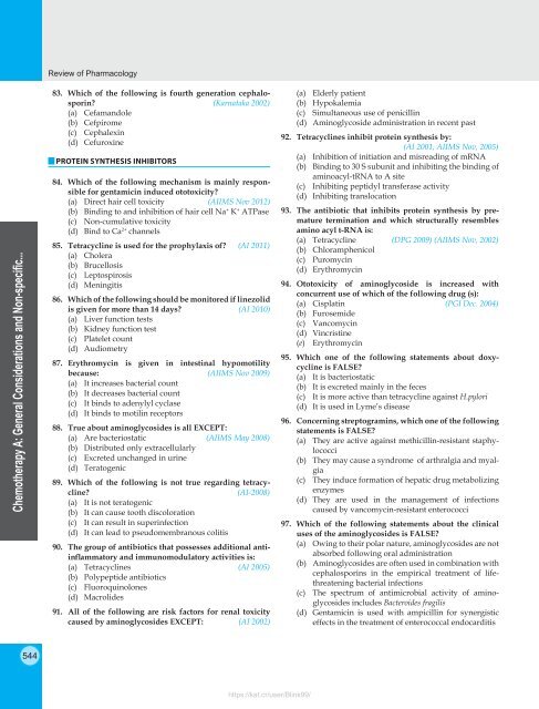 Review of Pharmacology - 9E (2015) 