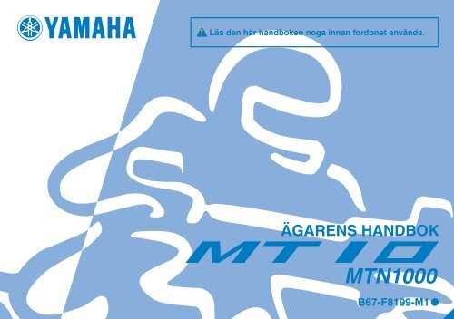 Yamaha MT10 - 2017 - Manuale d'Istruzioni Svenska