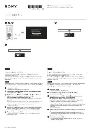 Sony HT-NT3 - HT-NT3 Autre Lituanien