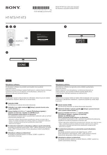 Sony HT-NT3 - HT-NT3 Autre Slovaque