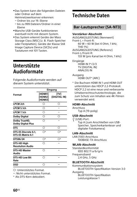 Sony HT-NT3 - HT-NT3 Mode d'emploi