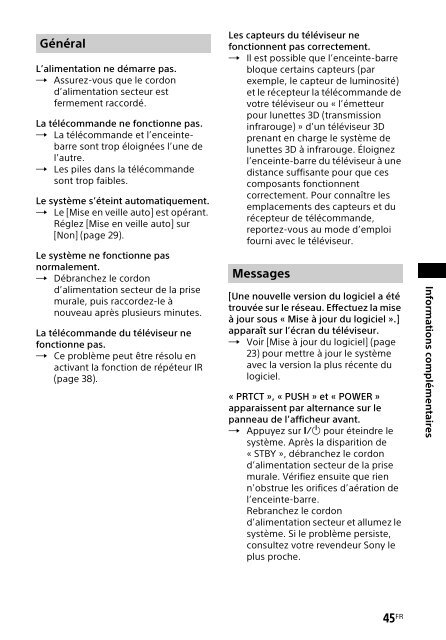 Sony HT-NT3 - HT-NT3 Mode d'emploi