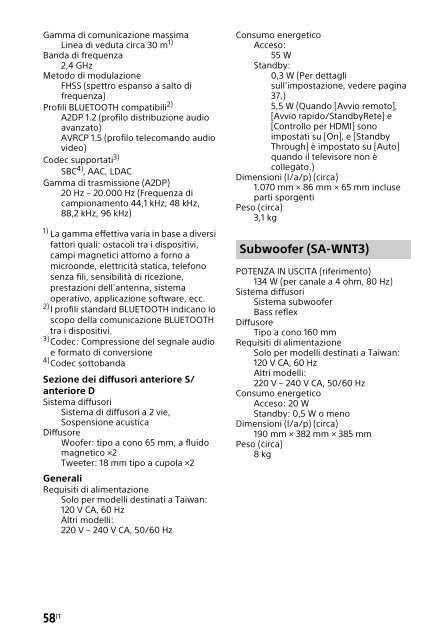 Sony HT-NT3 - HT-NT3 Mode d'emploi Polonais