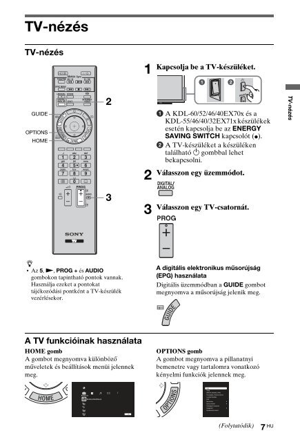 Sony KDL-60EX700 - KDL-60EX700 Consignes d&rsquo;utilisation Polonais