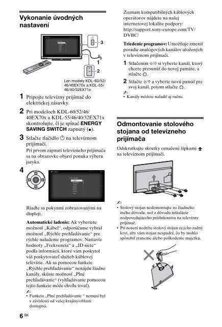 Sony KDL-60EX700 - KDL-60EX700 Consignes d&rsquo;utilisation Polonais