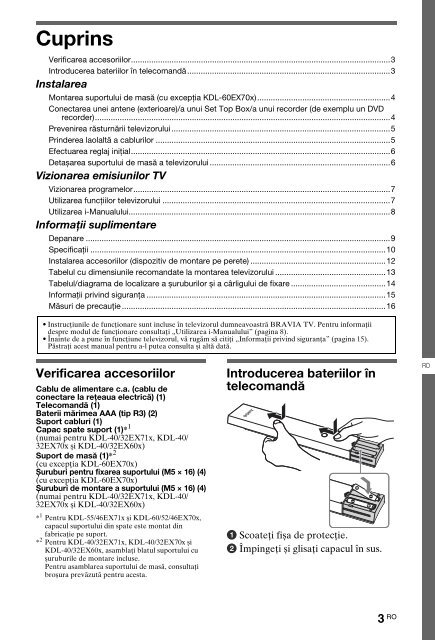 Sony KDL-60EX700 - KDL-60EX700 Consignes d&rsquo;utilisation Polonais