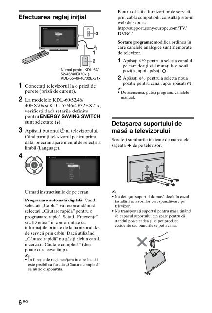 Sony KDL-60EX700 - KDL-60EX700 Consignes d&rsquo;utilisation Polonais