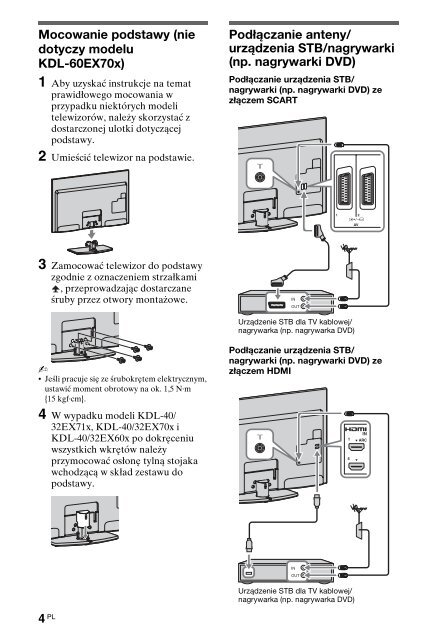 Sony KDL-60EX700 - KDL-60EX700 Mode d'emploi Norv&eacute;gien