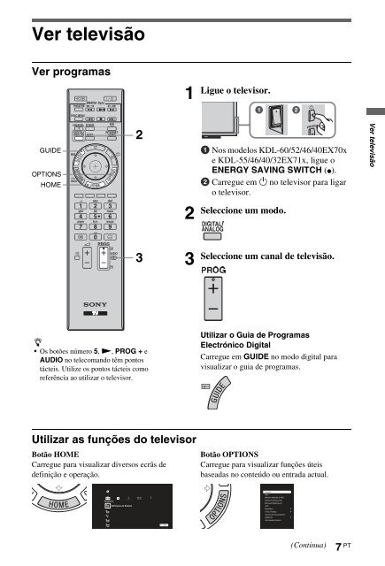 Sony KDL-60EX700 - KDL-60EX700 Mode d'emploi