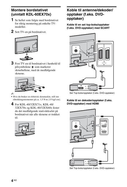 Sony KDL-60EX700 - KDL-60EX700 Consignes d&rsquo;utilisation Bulgare