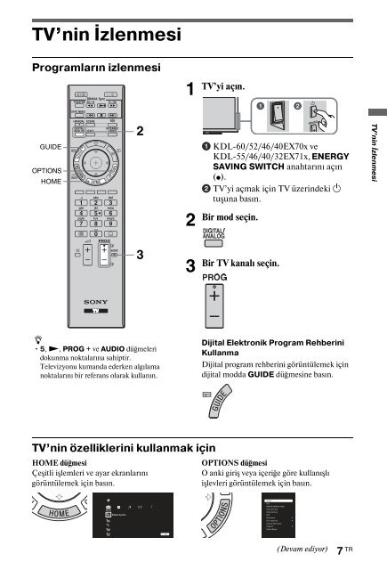 Sony KDL-60EX700 - KDL-60EX700 Consignes d&rsquo;utilisation Hongrois