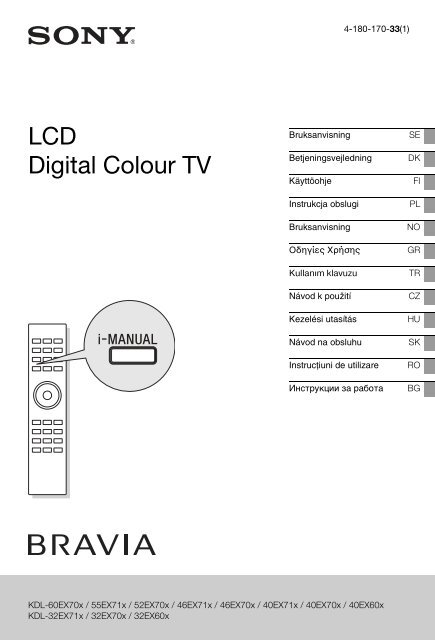 Sony KDL-60EX700 - KDL-60EX700 Consignes d&rsquo;utilisation Danois