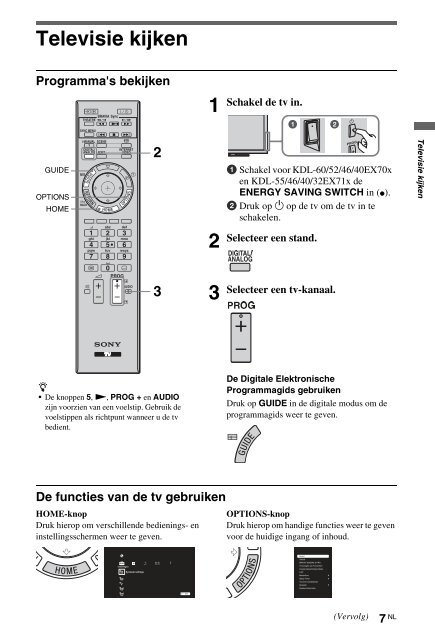 Sony KDL-60EX700 - KDL-60EX700 Mode d'emploi Finlandais