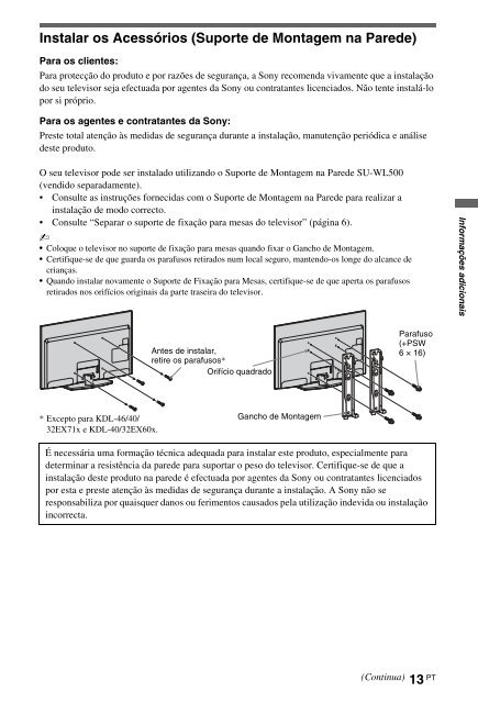 Sony KDL-60EX700 - KDL-60EX700 Mode d'emploi