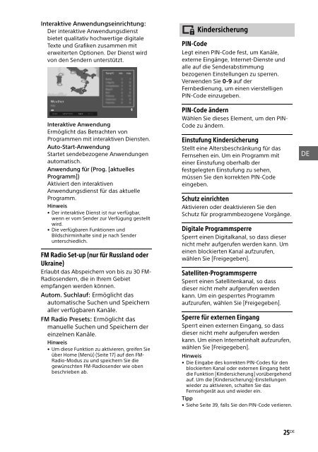 Sony KDL-40R455C - KDL-40R455C Mode d'emploi Italien