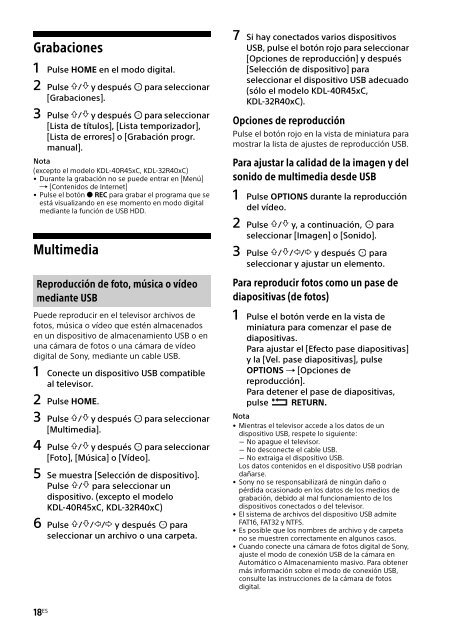 Sony KDL-40R455C - KDL-40R455C Mode d'emploi Italien