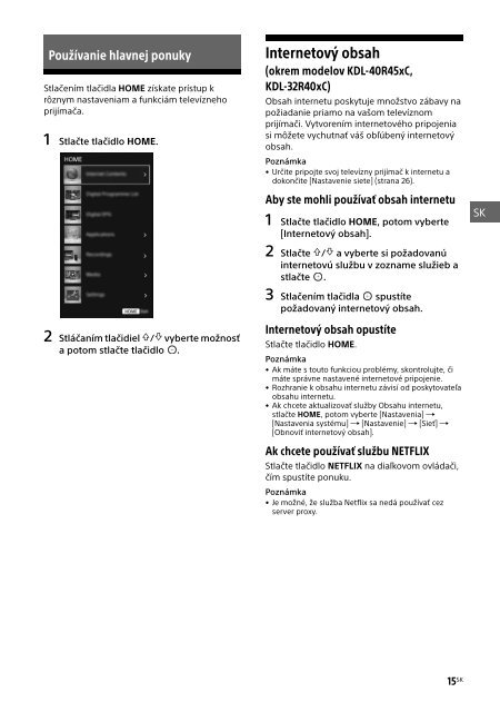 Sony KDL-40R455C - KDL-40R455C Mode d'emploi Grec