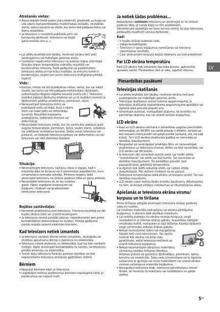 Sony KDL-40R455C - KDL-40R455C Mode d'emploi Letton