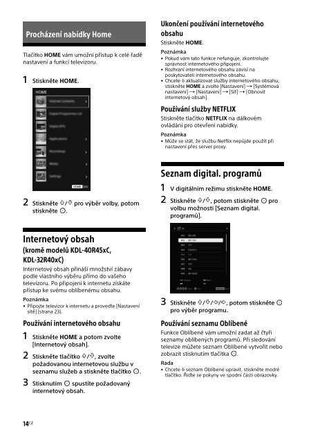 Sony KDL-40R455C - KDL-40R455C Mode d'emploi Polonais