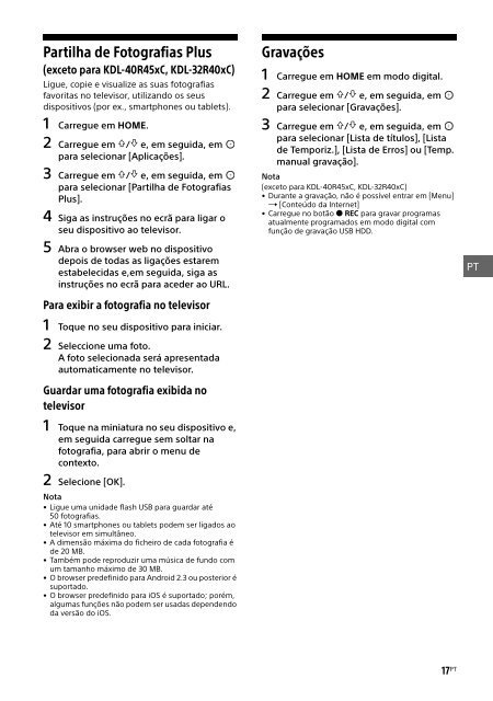 Sony KDL-40R455C - KDL-40R455C Mode d'emploi