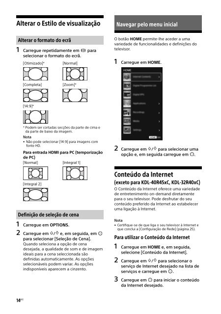 Sony KDL-40R455C - KDL-40R455C Mode d'emploi Espagnol