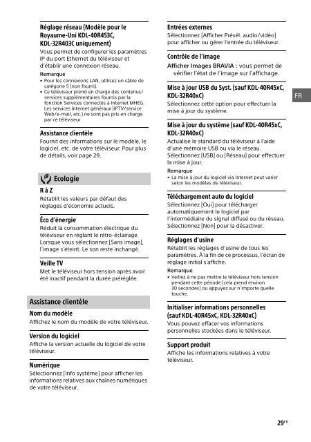 Sony KDL-40R455C - KDL-40R455C Mode d'emploi Espagnol