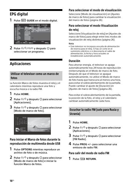 Sony KDL-40R455C - KDL-40R455C Mode d'emploi Espagnol