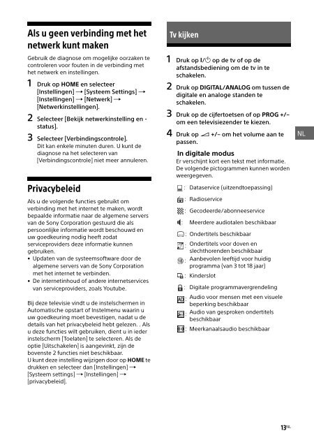 Sony KDL-40R455C - KDL-40R455C Mode d'emploi Fran&ccedil;ais