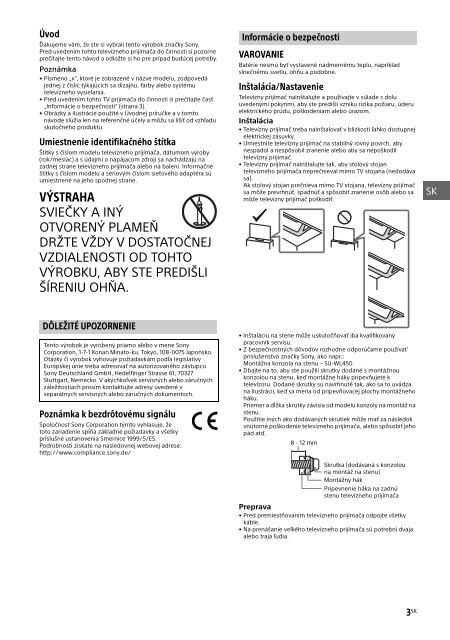 Sony KDL-40R455C - KDL-40R455C Mode d'emploi Tch&egrave;que