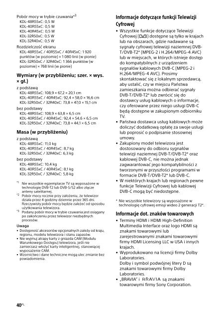 Sony KDL-40R455C - KDL-40R455C Mode d'emploi Bulgare