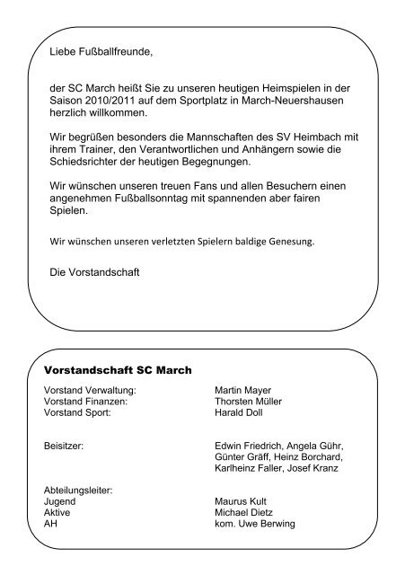 SC March SV Heimbach