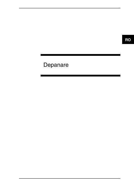 Sony VGN-SR11MR - VGN-SR11MR Guide de d&eacute;pannage Roumain