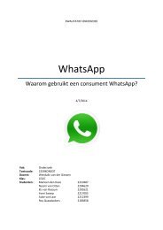 Onderzoek Whatsapp - Leerjaar 2