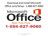 Microsoft Office.comSetup - 1-888-827-9060