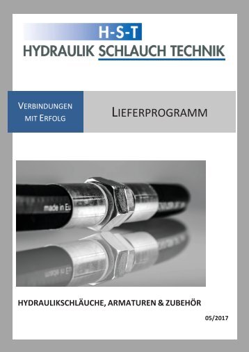 KATALOG Hydraulikschläuche, Armaturen und Zubehör