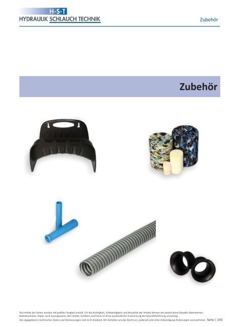 KATALOG Hydraulikschläuche, Armaturen und Zubehör