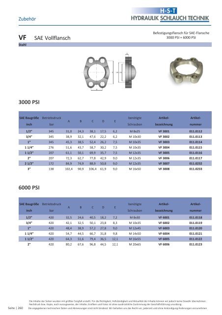 KATALOG Hydraulikschläuche, Armaturen und Zubehör