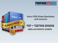 CISA Exam Dumps Questions  CISA CISA Exam Prep with Authentic CISA Answers
