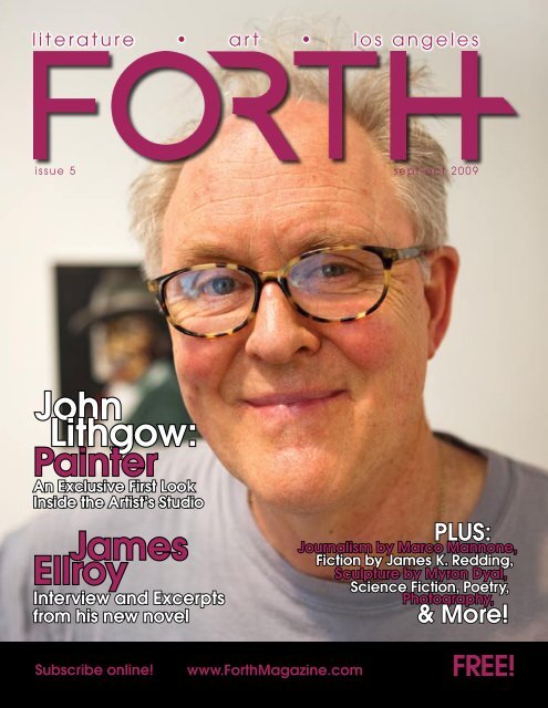 John Lithgow: Painter James Ellroy - FORTH Magazine