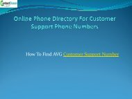 Online Phone Directory For Customer Support Phone Numbers