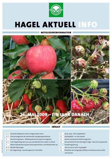 HAGEL AKTUELL INFO - Vereinigte Hagelversicherung VVaG